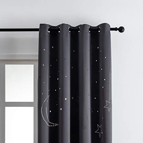 Casa Cortinas Opacas Con Estrella Para Dormitorio, Cortinas 