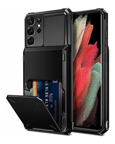 Vofolen Para Galaxy S21 Ultra Case Wallet 4-card 9cjbs