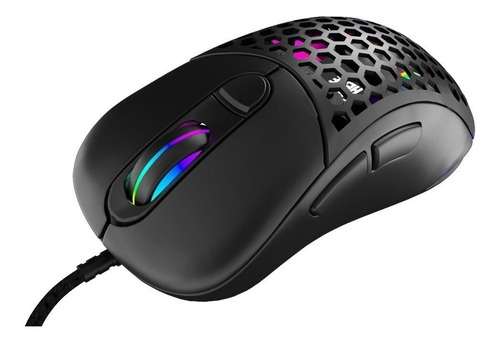 Imagen 3 de 5 de Mouse gamer de juego VSG Aquila Air negro mate