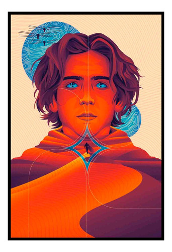 Cuadro Poster Premium 33x48cm Dune Ilustracion