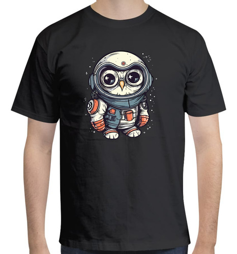 Playera De Búho Astronauta