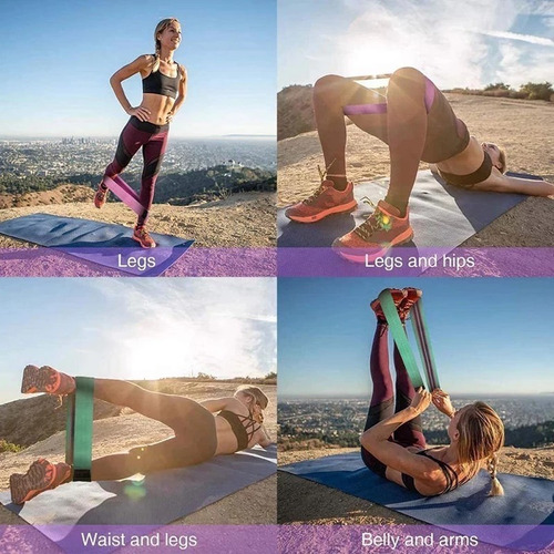 Bandas Elásticas X3 Resistencias Fitness Pilates Gym