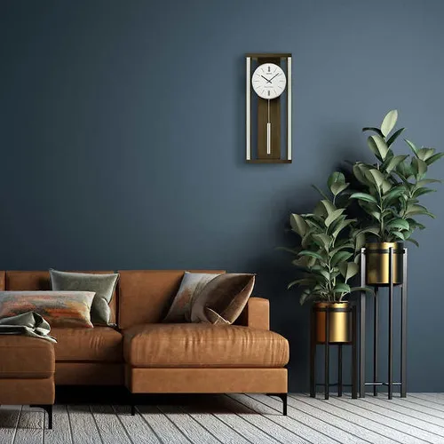Seiko Reloj De Pared Moderno Y Sofisticado Con Péndulo Y Cam