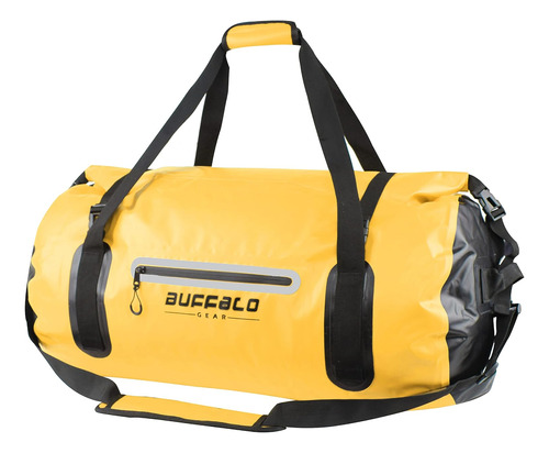 Bolso P/viaje Buffalo Gear Dry Impermeable, Cap 80l,amarillo