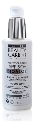 Bloqueador Solar Facial Fps50+ Orgánico Bio Aloe Toque Seco