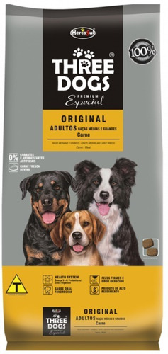 Ração Three Dogs Premium Especial Original Cães 15kg