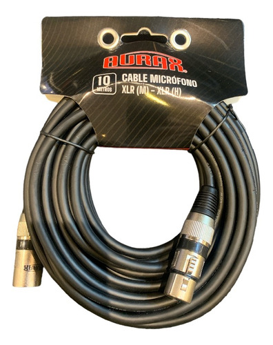 Cable Xlr Para Micrófono 10mt Aurax 213013