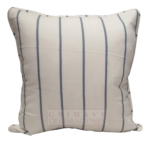 Almohadon Tusor Rayado 50x50 Local Caballito Envio T/p