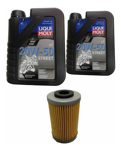 Kit Mantencion Para Pulsar Ns200 (liqui-moly 20w50) Sintetic