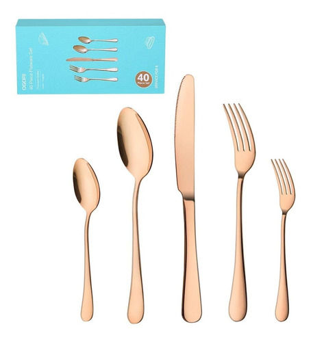 Set De Cubiertos 40 Piezas Ogori