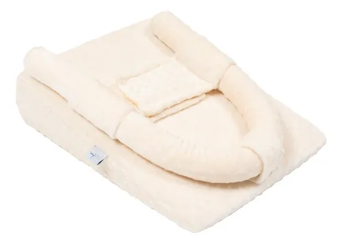 Almohada de cuña para bebé, cojín anti reflujo para cólicos, mejor para  cuna, cuna de bebé, cama de niños, anti escupir leche y lactancia (blanco