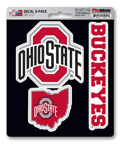 Calcomanía Del Equipo Ncaa Ohio State Buckeyes