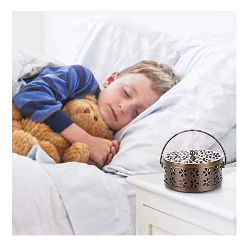 Whiidoom Retro Portable Mosquito Soporte De Bobina Con De De
