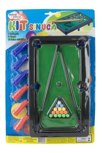 Snooker Infantil Mini Jogo Sinuca Com Bolinhas 20 Pçs