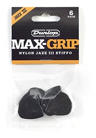 Dunlop 471p3s Max Agarre Jazz 3 Negro  Stiffo  6 Jugador