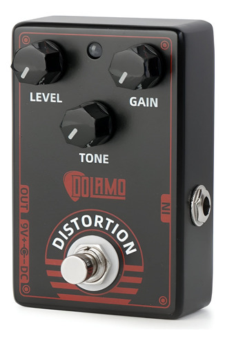 Pedal Efecto Distorsión Guitarra Y Bajo Dolamo D-4 Negro