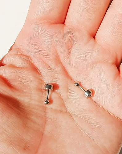 Imagen 7 de 7 de Aros Bebe Abridor 3mm Hipoalergenic Seguridad Piercing Helix