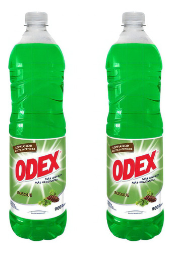 Limpia Piso Liquido Aroma Bosque 900ml Odex Pack X2u