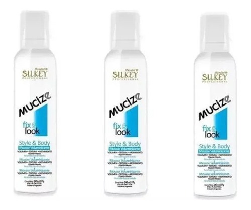 Mousse Style & Body Silkey Mucize Pack X 3(240ml C/u)