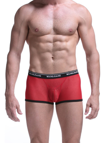 Boxer De Mesh, Lenceria Hombre Sexy Underwear 5001-pj