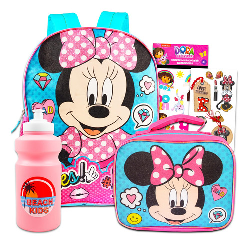 Studio Minnie Mouse - Mochila Con Lonchera Pa.