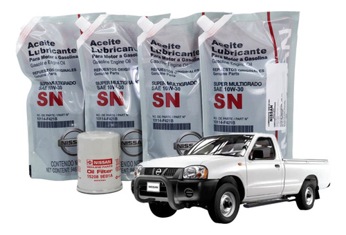 Kit Cambio De Aceite 10w30 Np300 Original Nissan