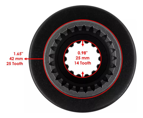 Cople Diferencial Trasero Para Yamaha Rhino 660 04-07