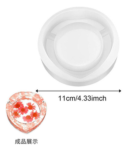 6 Molde De Resina De Cenicero De Silicona Molde De Fundición