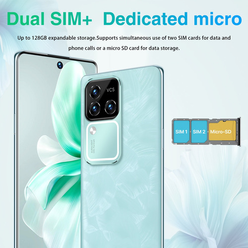 Smartphone Dual Sim 512gb+16gb Andriod 13 Gran Pantalla De 6.8 Pulgadas 5g Wifi