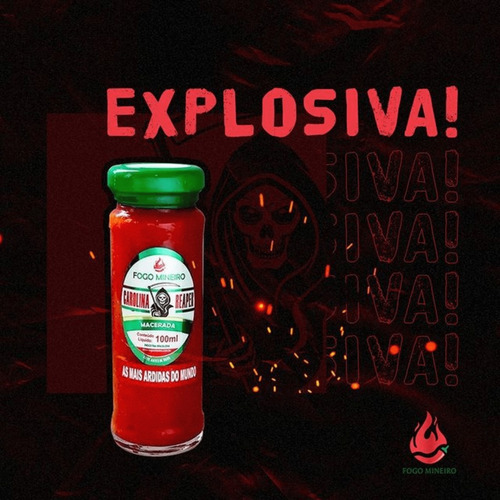 Molho De Pimenta + Ardida Do Mundo Carolina Reaper Macerada