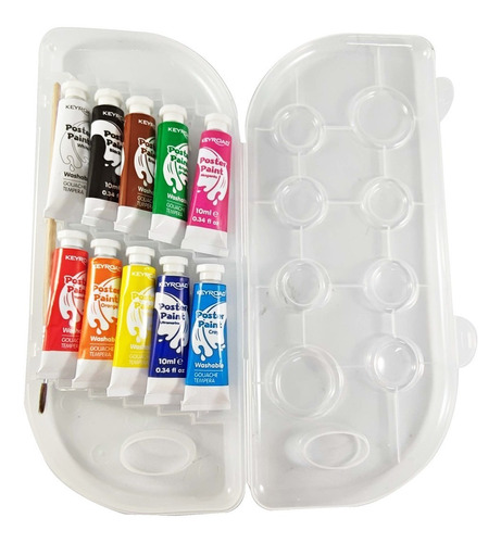 Estuche Pintura Gouache X 10 Unds De 10 Ml Keyroad.