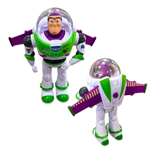 Buzz Lightyear Camina Luz Sonido Y Alas Plegables