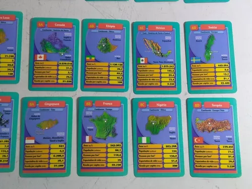 Jogo de Cartas - Super Trunfo - Países - Grow