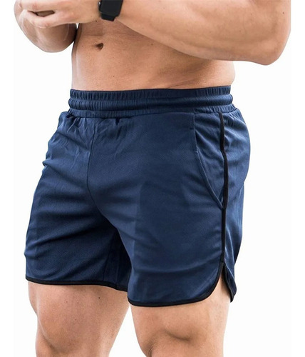 Nuevos Pantalones Cortos Fitness Para Hombre Quick Dry Gym [