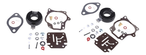 X 2 Kits De Reparación De Carburador Para Johnson Evinrude