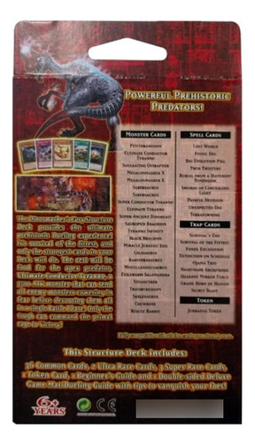 Yugioh Dinosmashers Fury Structure Deck Dinosmashers Fury Structure Deck Inglés