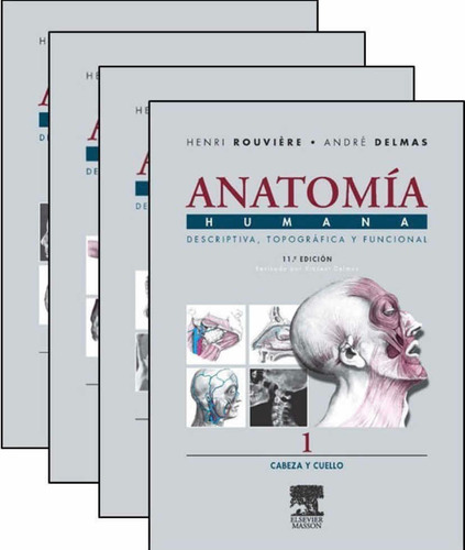 Anatomía Humana Rouvier 4 Tomos Libros Originales Y Nuevos