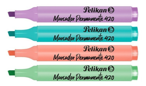 Marcador Permanente Pelikan Pastel X 8 Resistente Al Agua