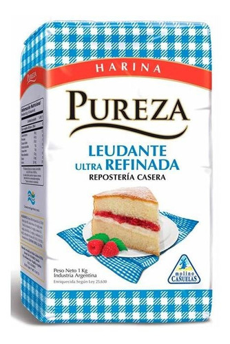 Pack X 18 Unid. Harina  Leudante 1 Kg Pureza Harinas Pro