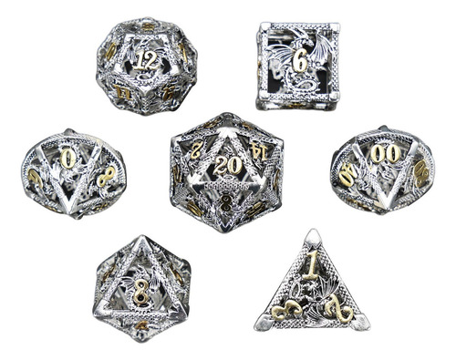 // 7x Dados Poliédricos Irregulares D4 D6 D8 D10 D12 D20