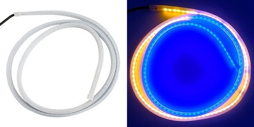 Tira Led Para Puerta Con Estorbo Ambar Y Azul Facturamos