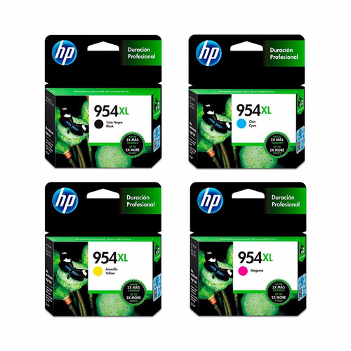 Cartucho Hp 954 Xl Negro + Colores Xl Combo 8710 8210 7740