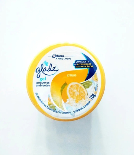 Kit C/12 Unidades Glade Gel Pequenos Ambientes 70g Citrus