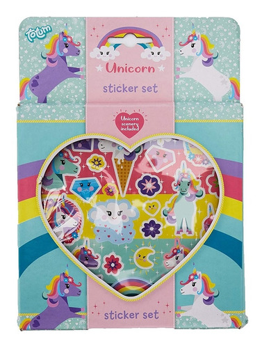 Totum Pegotines Adhesivos Decorativos Unicornios Stickers