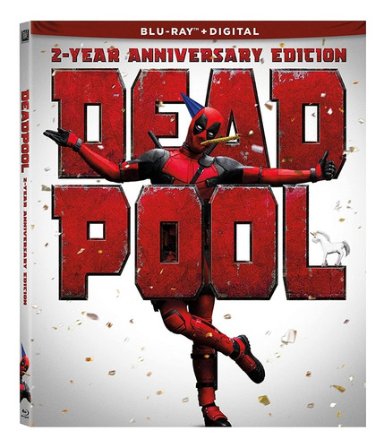 Deadpool Edicion 2 Aniversario Marvel Pelicula Blu-ray