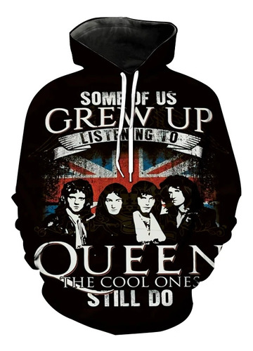 Sudadera De Manga Larga Con Estampado 3d Queen Rock Band