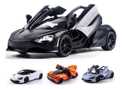 Mclaren 720s 1/24 Miniatura Metal Coche Con Luces Y Sonido