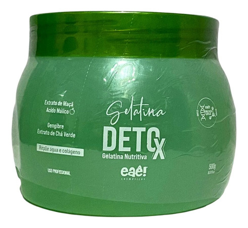 Gelatina Detox Capilar Eae Extrato De Chá Verde 500ml