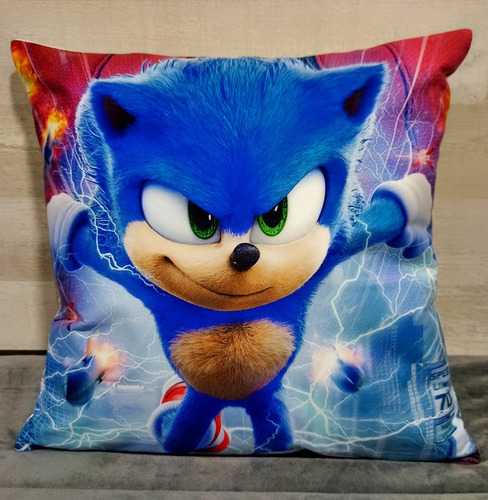 Sonic The Hedgehog Cojín Almohada Felpa 45x45 Cm Extra Suave