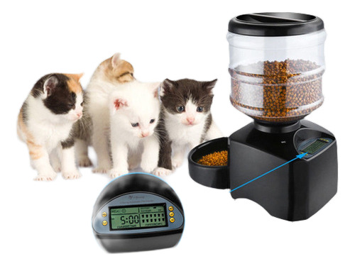 5.5l Alimentador Automático Para Mascotas Perro Gato Pienso 